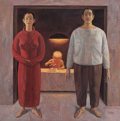施本铭 1995年-1996年作 家庭—对现实生活的冥想I